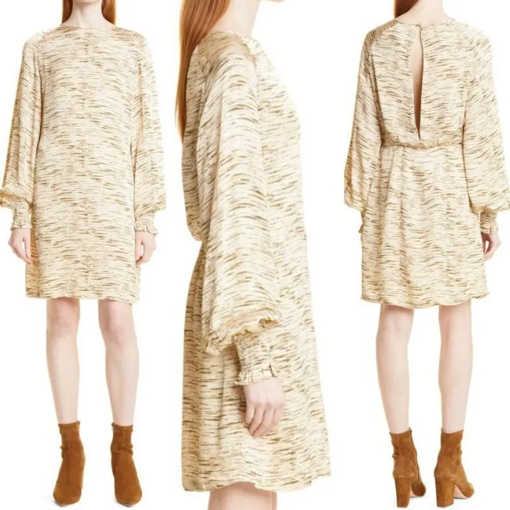Samsoe & Samsoe Cecilie Dress in Terra Rose - Picture 8 of 11